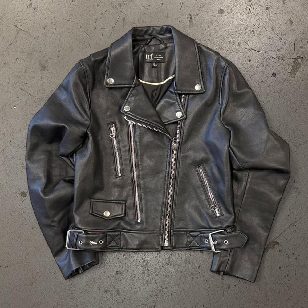 Womens Zara Biker Jacket SZ S